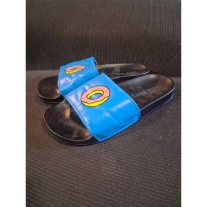 Odd Future Donut Slides Men's 7 Blue Pink Yellow Novelty Summer Father's Day